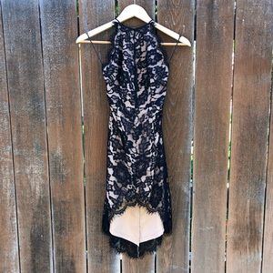 NEW Black Lace LF Dream State Asymmetrical Dress